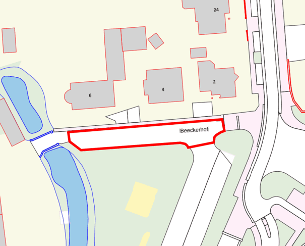 Werkgebied Beeckerhof asfaltonderhoud