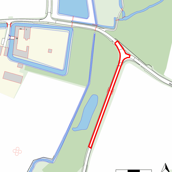 Werkgebied Maalbroekweg asfaltonderhoud