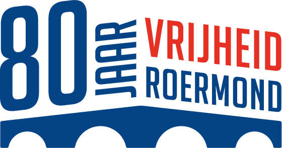 Het logo van 80 jaar vrijheid in Roermond