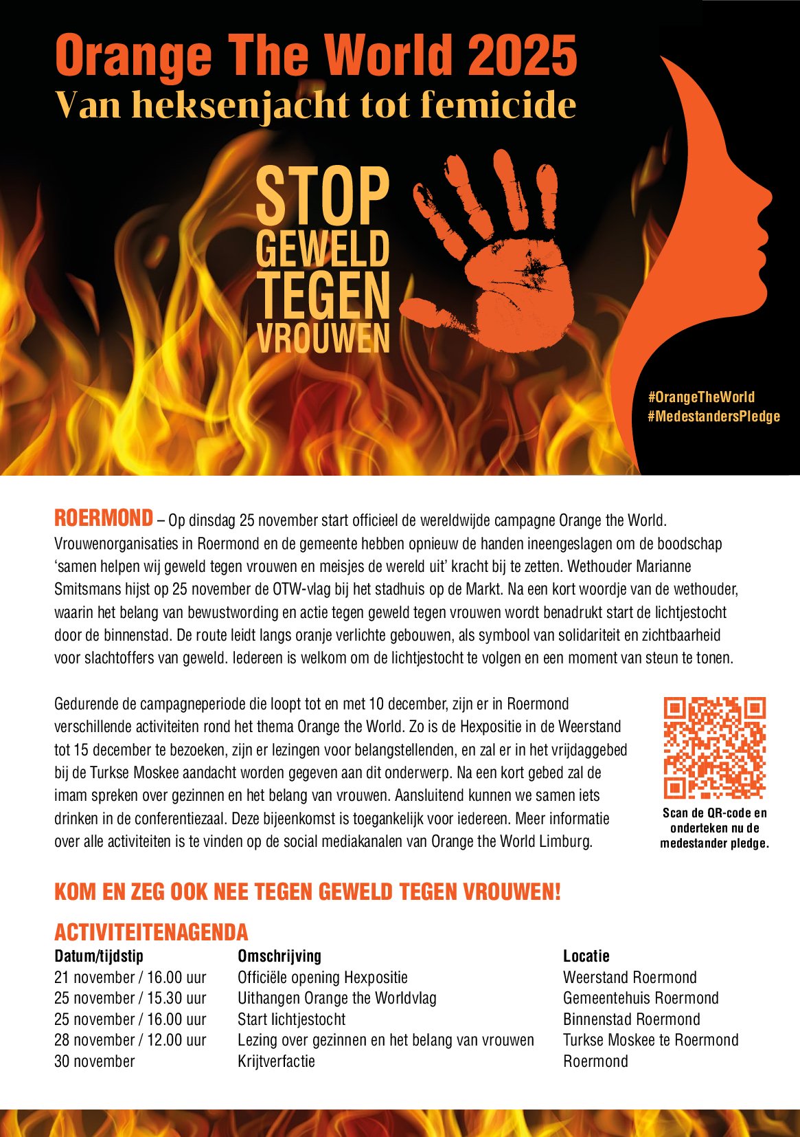 Orange the world flyer - voorzijde