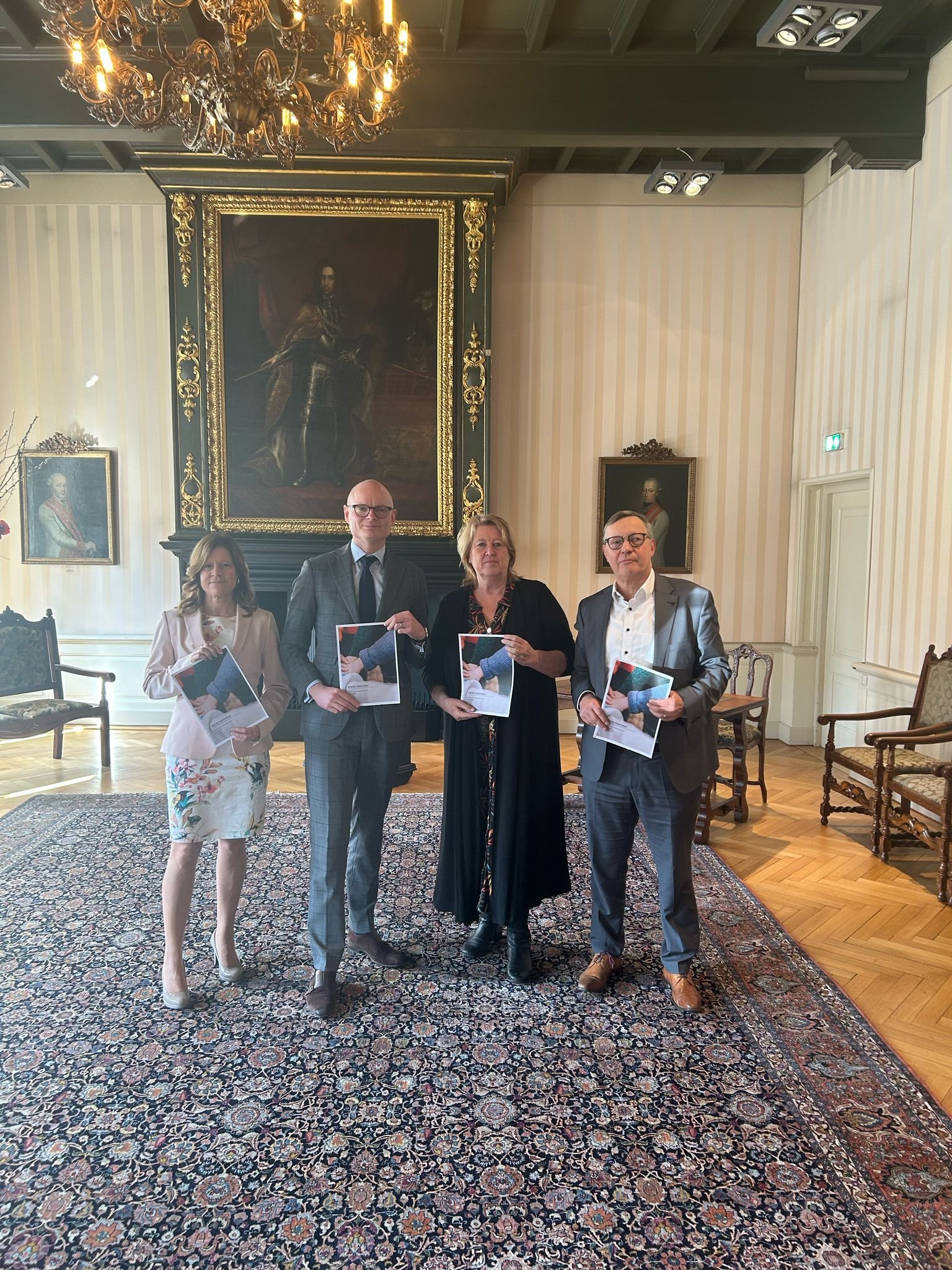 M. Ferrière (Weert), H. Mackus Maastricht, MS, F. Schatorjé (Venlo) en Marianne Smitsmans (Roermond)