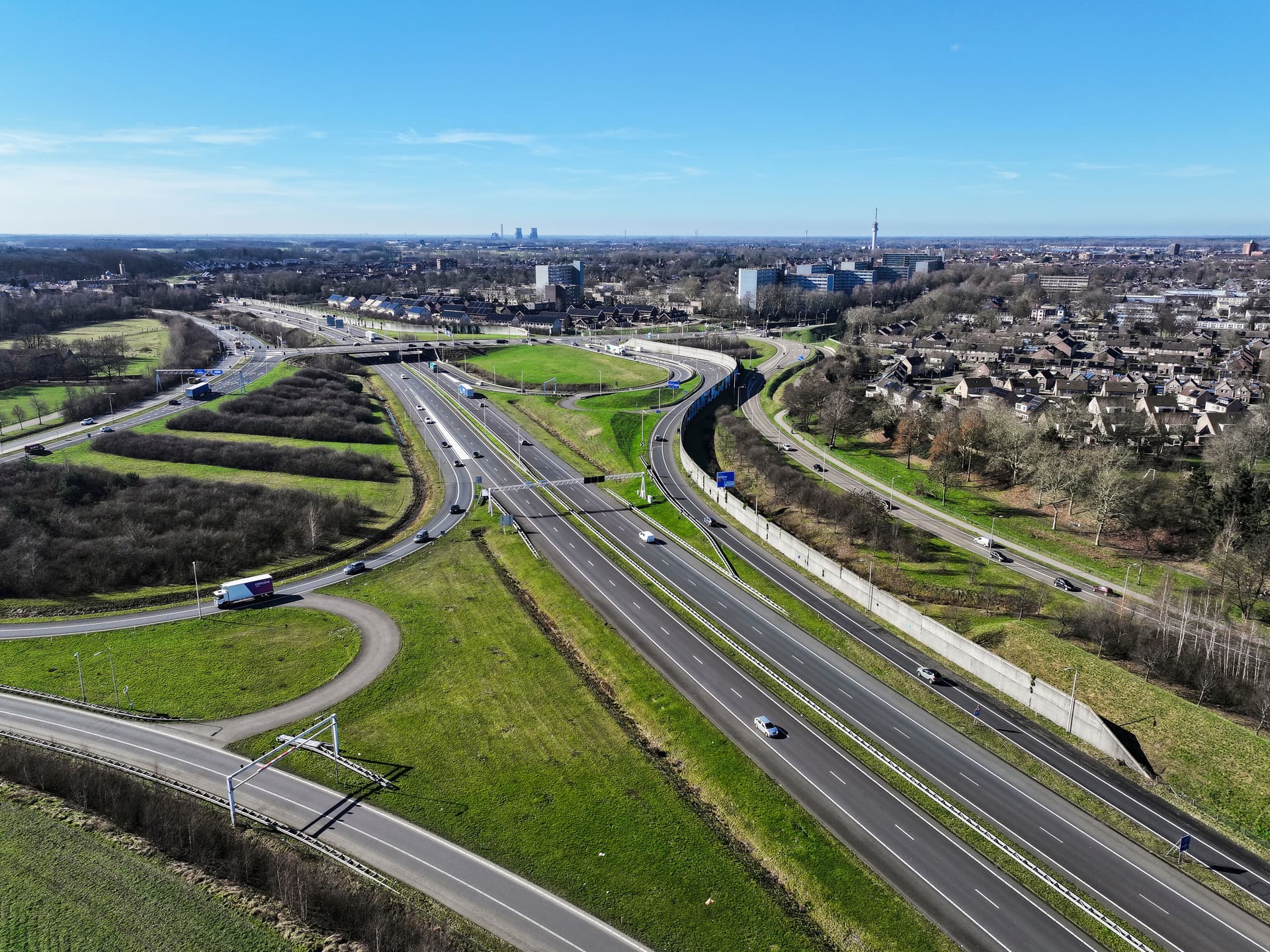 A73 ter hoogte van Roermond