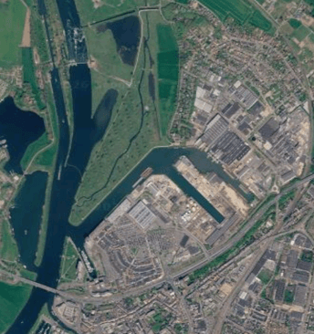 Luchtfoto stadsweide
